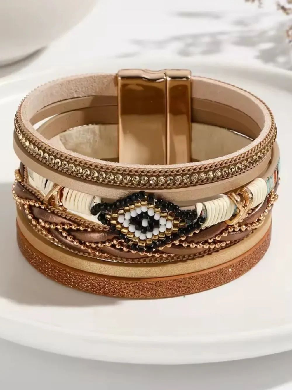 LEATHER BOHO BRACELET